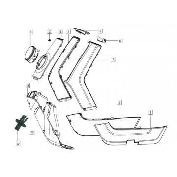 Kappen - Beplating voorzijde Niu N-GT