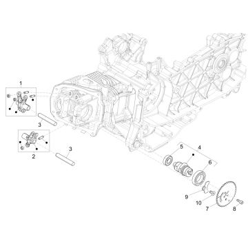 Nokkenas - Tuimerlaars Vespa Sprint 125 3V IE ABS Euro 5 2021