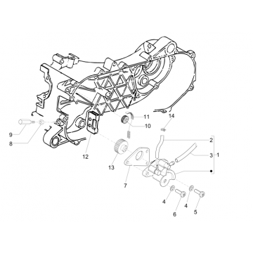Oliepomp Piaggio NRG Power DD 50 2-takt LC 2007-2017