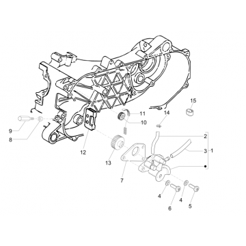 Oliepomp Piaggio Zip 50 SP 2-takt LC 2006-2013