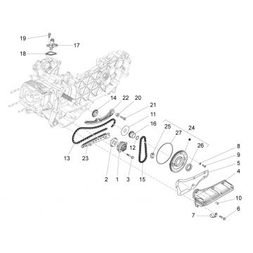 Oliepomp Vespa Sprint 125 3V IE ABS Euro 5 2021