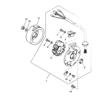 Ontsteking - Stator - Vliegwiel Yamaha Bw's 2-takt