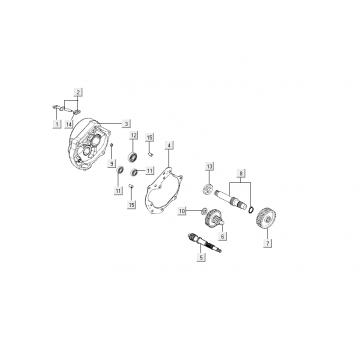 Vertanding - Overbrenging Kymco Agility Delivery 4-takt Euro 4 zwart