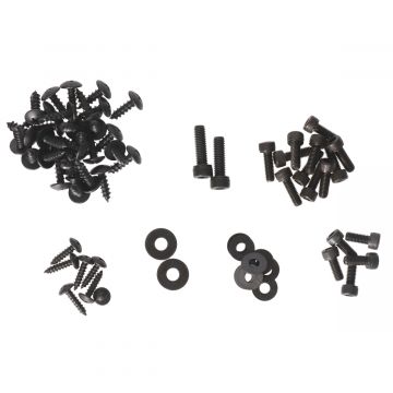 Parker/bouten + ringen set voor kappenset Yamaha Aerox/MBK Nitro 50 2-takt ←2012 zwart 67 delig Tuning