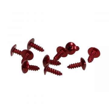 Parkerset 4,0x12mm rood aluminium 10 stuks