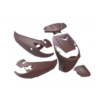 Kappenset Peugeot Vivacity <-2008  mat bruin 6-delig