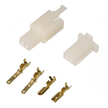 Connector stekker pluggenset 2 pins 6-delig