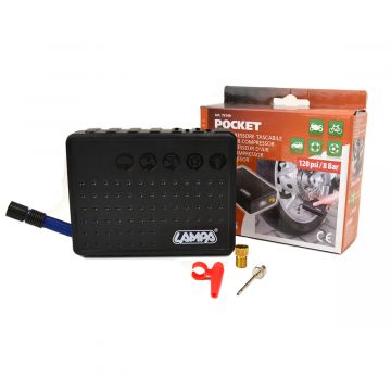 Pocket / mini luchtcompressor 120psi-8bar Lampa