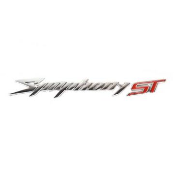Embleem/sticker dik chroom-rood motorscherm rechts SYM Symphony ST (Symphony ST) origineel 87127-XPA-000