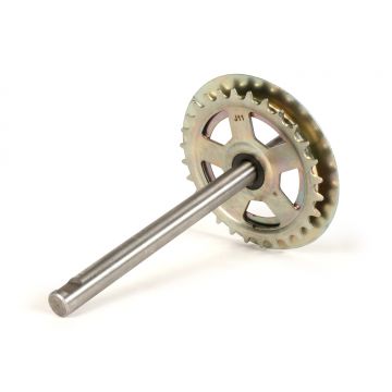 Pedaal crank as RMS Piaggio Ciao,Ciao PX,SI inclusief tandwiel (Z=28)