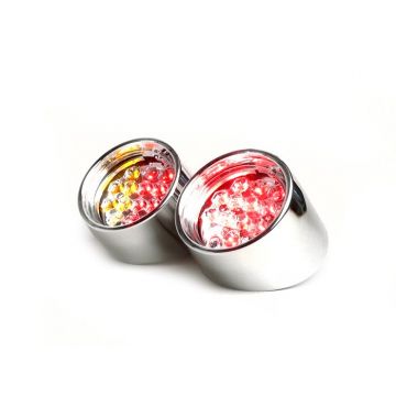 Achterlicht BGM Original helder glas LED met knipperfunctie Aprilia SR 1998-> chroom