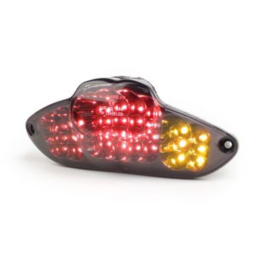 Achterlicht BGM Original helder glas LED met knipperfunctie Gilera Runner 2006->,DNA zwart