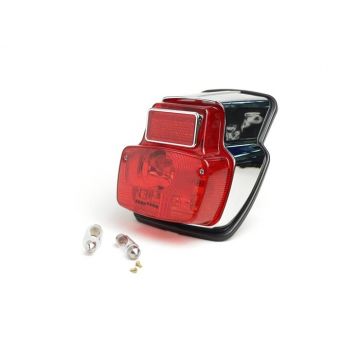 Achterlicht BGM Original Vespa Antik metaal klein chroom
