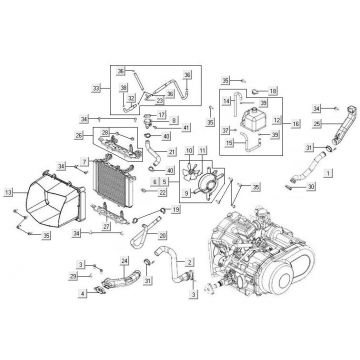 Radiateur - Koelsysteem Kymco MXU 500