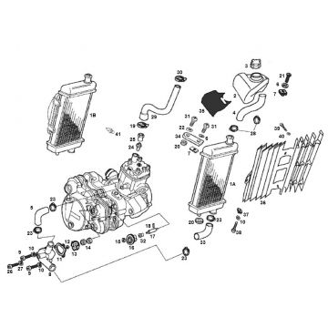 Radiateur - Koelsysteem Senda R oud model