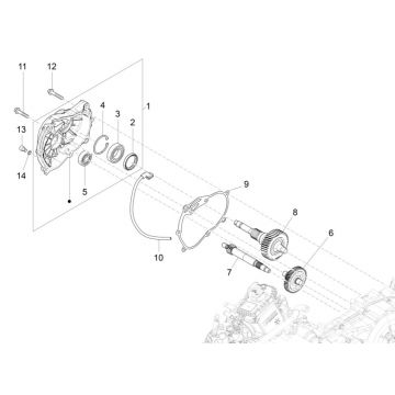 Vertanding - Overbrenging Piaggio MP3 300 HPE / 300 HPE Sport ABS Euro 5 2020-2022