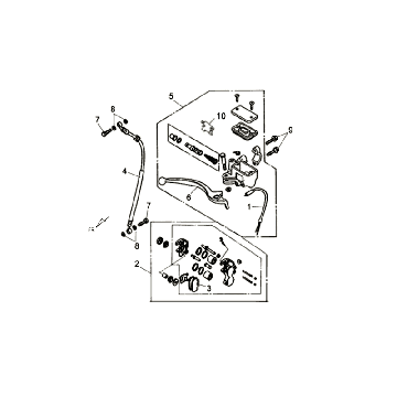 Remcilinder - Remhendel - Remleiding - Remklauw - Remblokken Sym Allo (WH871) champagne