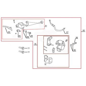 Remcilinder - Remhendel - Remleiding - Remklauw - Remblokken BTC Riva II