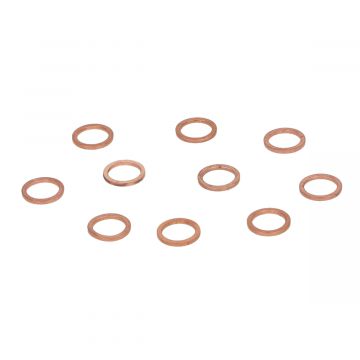 Rood-koperen ring 12x16mm   10st