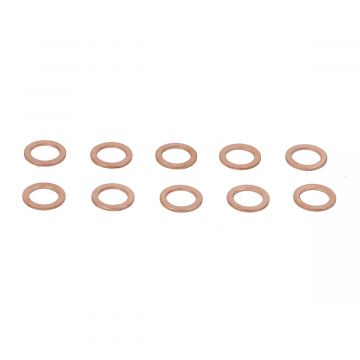 Rood koperen ring 12x18mm 10 stuks