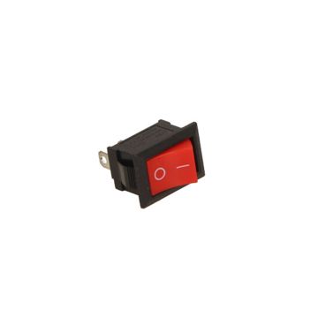 Universalschalter Ein/Aus Rechteck 20mm Rot