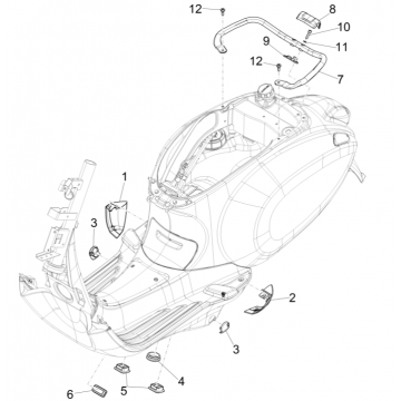 Motorschermen - Spoiler Vespa Sprint 150 3V IE ABS Euro 3 2015