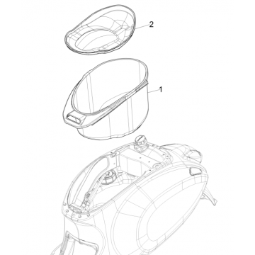 Helmbak Vespa Sprint 150 3V IE ABS Euro 3 2015