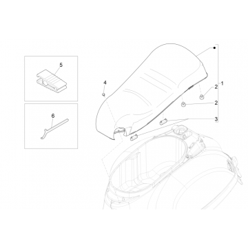 Zadel Vespa GTS 300 Super HPE 4V IE ABS Euro 5 2020-2022