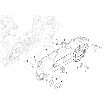 Carterdeksel Piaggio Typhoon 50 2-takt Euro 4 2018-2020