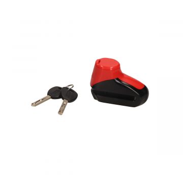 Schijfremslot  Abus 303 rood pendikte 5mm met handmatige afsluiting slotgat