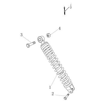 Schokbreker AGM Ape 50 zwart