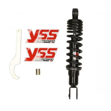Schokbreker achterzijde YSS Pro-X/280mm GY6/Aerox/Neos/BWS/Bump/Zest/Nitro/Jog/Ovetto/Booster/Mach G/Vivacity/Trekker/Buxy/Zenith/Speedake/Rapido/Vision/SFX/Amico/Gulliver