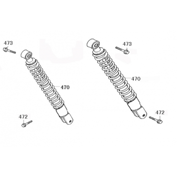 Schokbreker Senzo Rivalux 125 wit