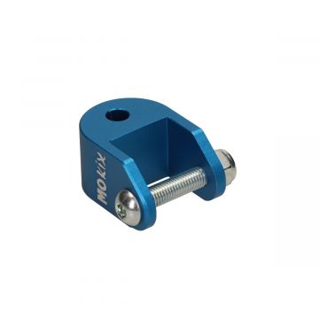 Schokbrekerverhoger compleet blauw aluminium universeel Piaggio 50cc 2-takt 4cm lengte/M10 schokbrekerbout Tuning