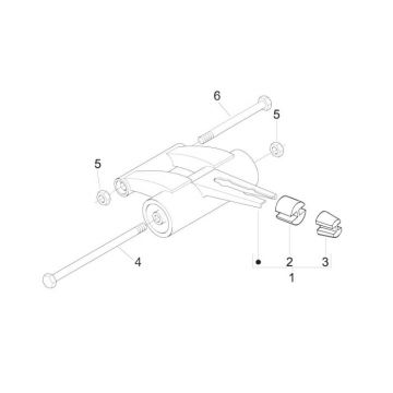 Motorophanging Piaggio Liberty 50 2-takt AC