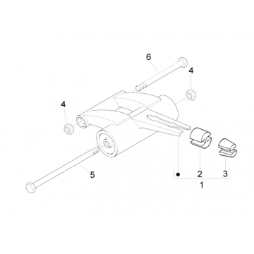 Motorophanging Gilera Runner 50 SP 50 2-takt LC 2010-2017