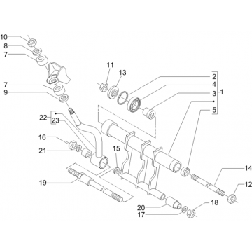 Motorophanging Piaggio Beverly 500 Euro 3 2007-2012