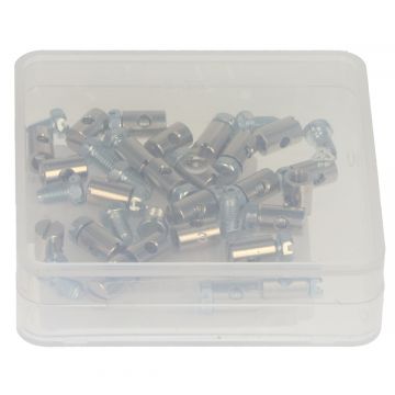 Schroefnippel gaskabel 6X9mm 25 stuks