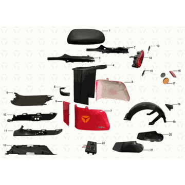 Seat box Yadea Y1S