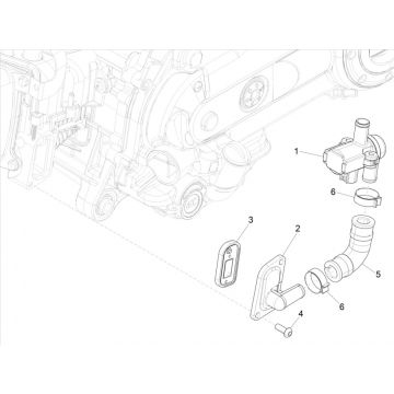 Luchtmembraan - Solenoid Vespa Primavera 50 4-takt IGET 3V Euro 5