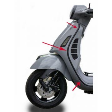 Zierleiste Beinschild Vespa GTS125/250/300/GTS125/GTS300E4 schwarz rechts original 1b006680