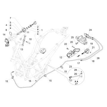 Cotactslot Piaggio Beverly 300 IE ABS Euro 4 2016-2020