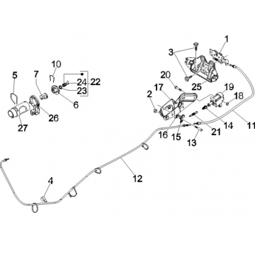 Cotactslot Vespa GTS 250 ie 2005-2009 (met ABS)