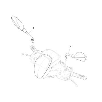 Spiegels Piaggio Medley 125 IE ABS Euro 4 2016-2019