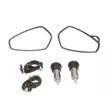 Spiegelset stuur ovaal bar end cnc onder andere Piaggio Zip Vespa Sprint Vespa GTS scooter universeel carbon DMP