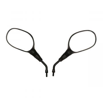 Spiegelset Yamaha Aerox/MBK Nitro/BWS/MBK Booster/Giggle/MBK Booster X/Slider/MBK Stunt zwart
