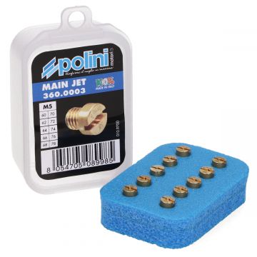 Sproeier set Dellorto 60/78 5mm Polini 360.0003 10-delig