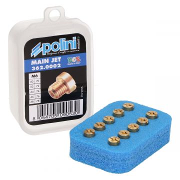 Sproeier set Dellorto 60/78 6mm Polini 362.0002 10-delig