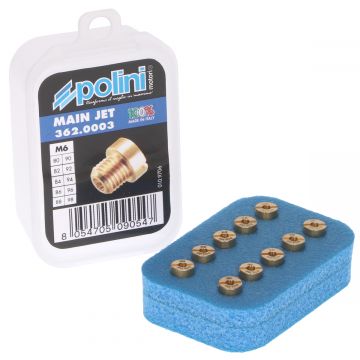 Sproeier set Dellorto 80/98 6mm Polini 362.0003 10 stuks