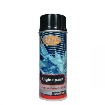 Spuitbus engine-motorblok verf zwart 400ml Motip